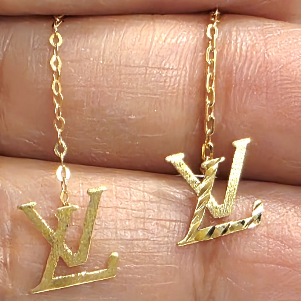 💛Tictac Dangling 18k Gold Earrings